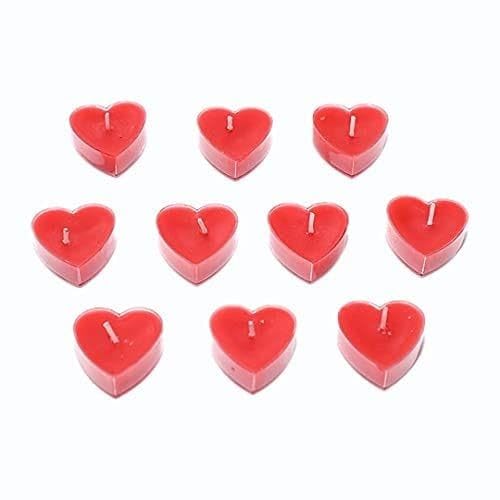31XEEvKcQhL 12 Pack – Red Heart Scented Candles, Heart shaped Tealight Candles, Dinner Candles Decor for Holiday, Wedding, Party Decor - Image 5