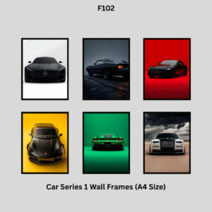 car series set of any 2 wall frames (a4 size, code f102) free shipping