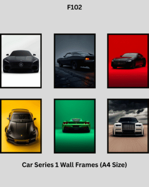 car series set of any 2 wall frames (a4 size, code f102) free shipping