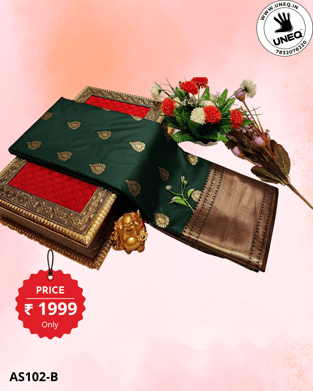 tana fancy semi soft silk saree – as102 b (free shipping )